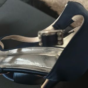 Blue cloth lady shoe